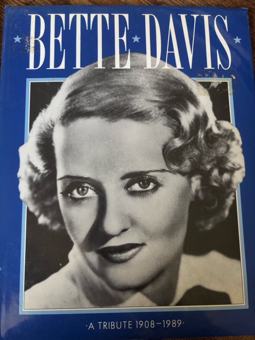 Bette Davis Tribute Book - Blue Cover
